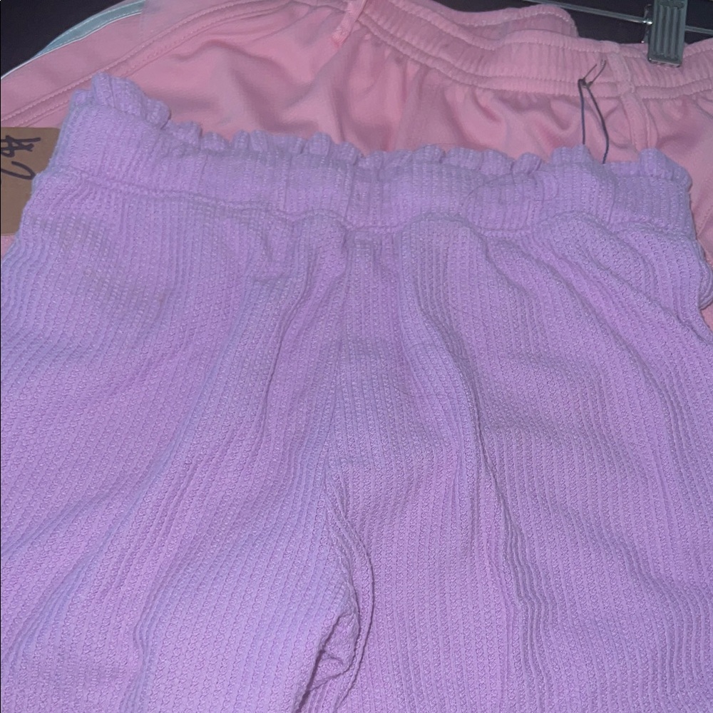 Cozy Kids' Pink and Purple Joggers